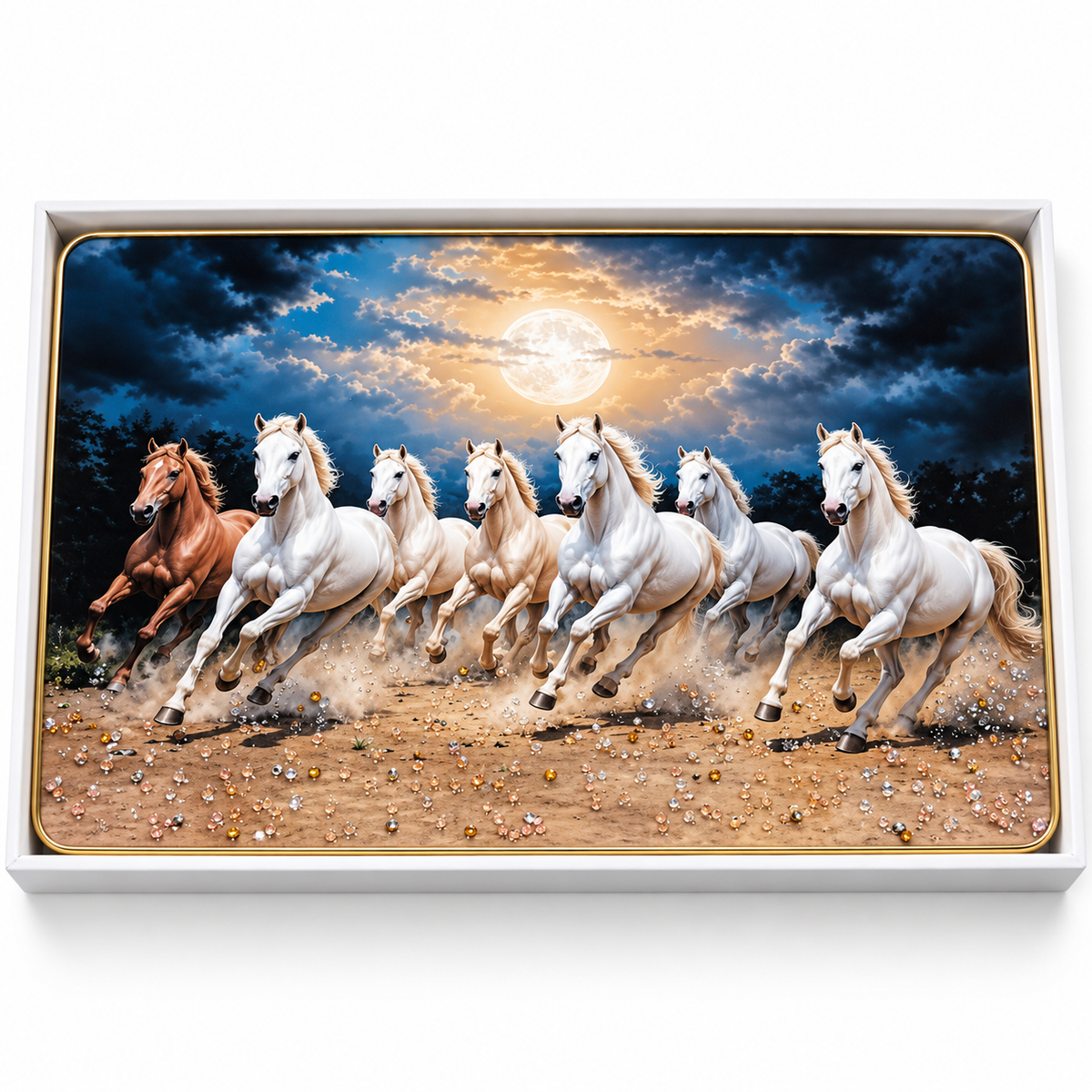 7 Horse Photo Frame Premium 12 * 18