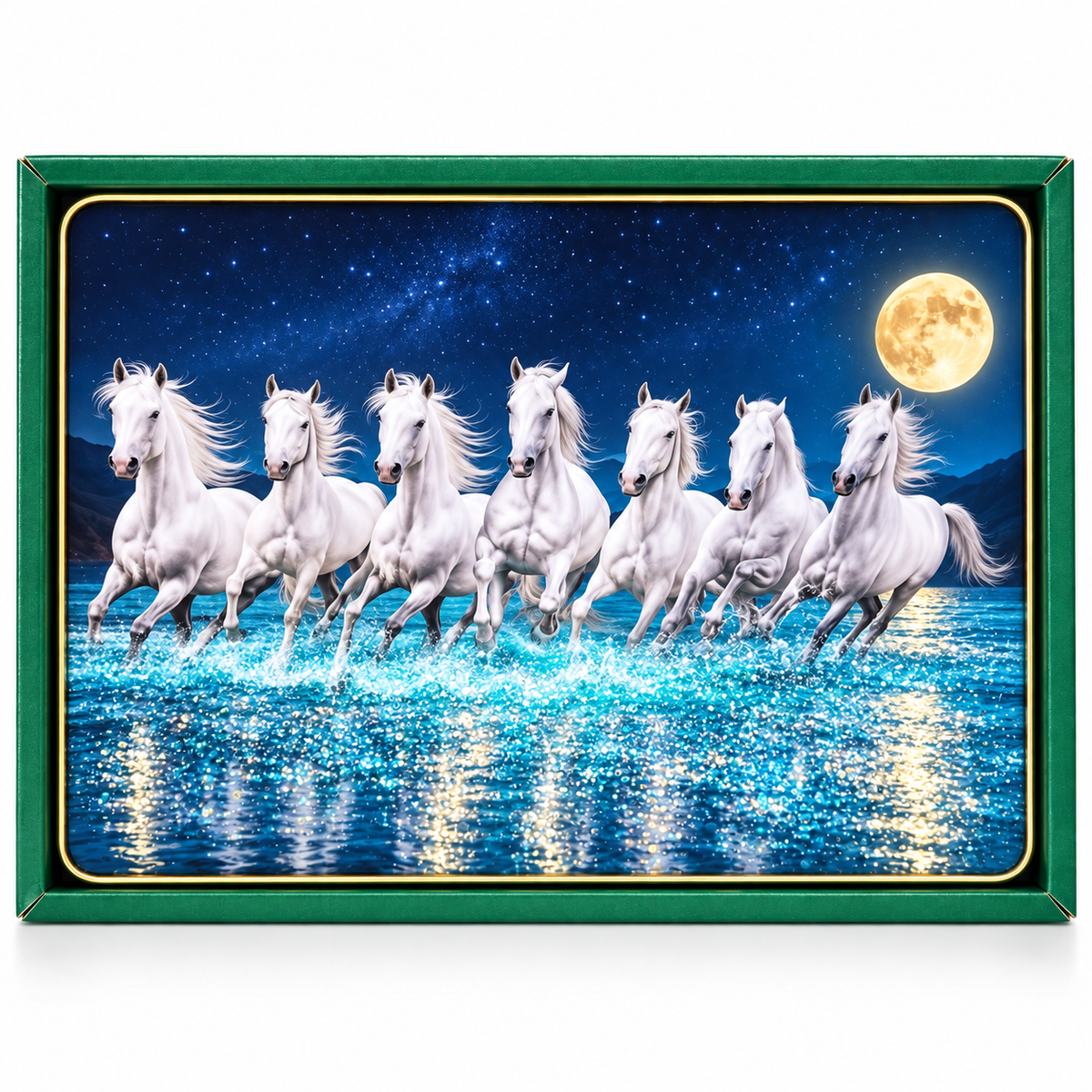 7 Horse Photo Frame 12 * 18