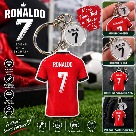 Football Player Jersey Keychain