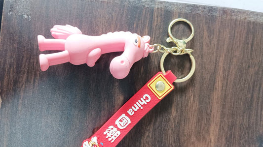 Cute Seahorse Keychain – Adorable Seahorse Keyring for Keys, Bags & Pouches
