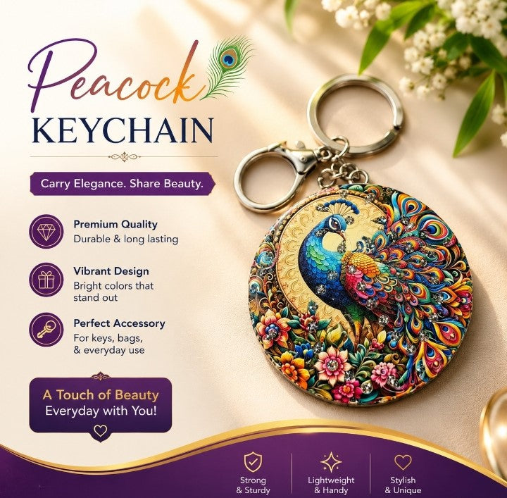 Pocket Mirror Keychain β Cute Compact Double-Sided Mirror