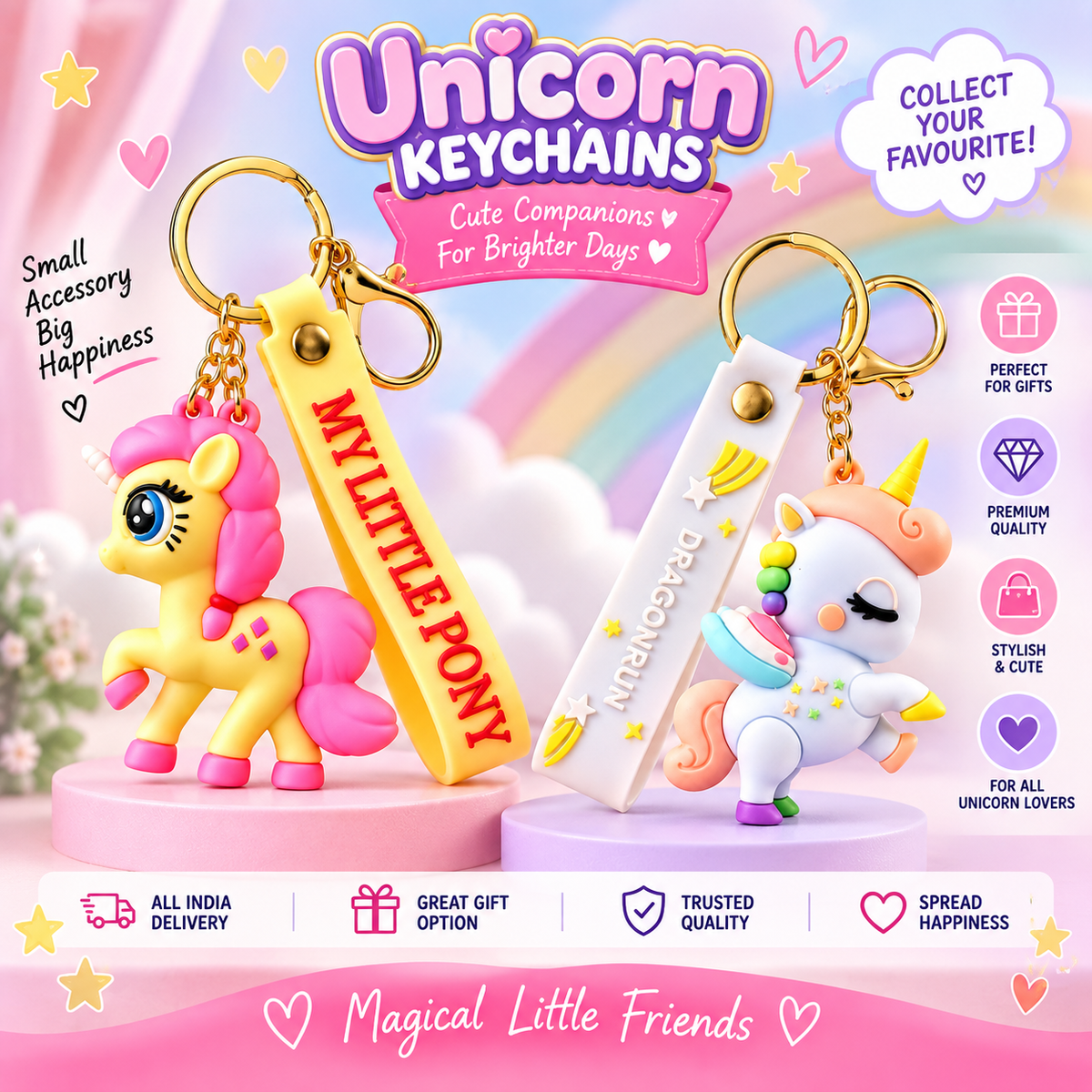 Unicorn Keychain