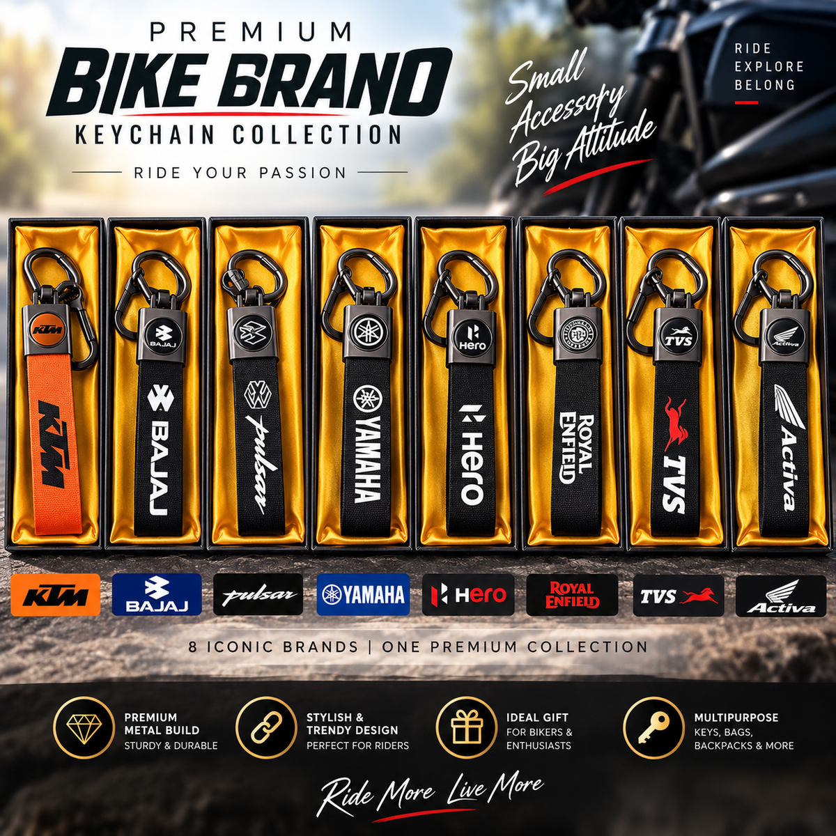 Bike keychains