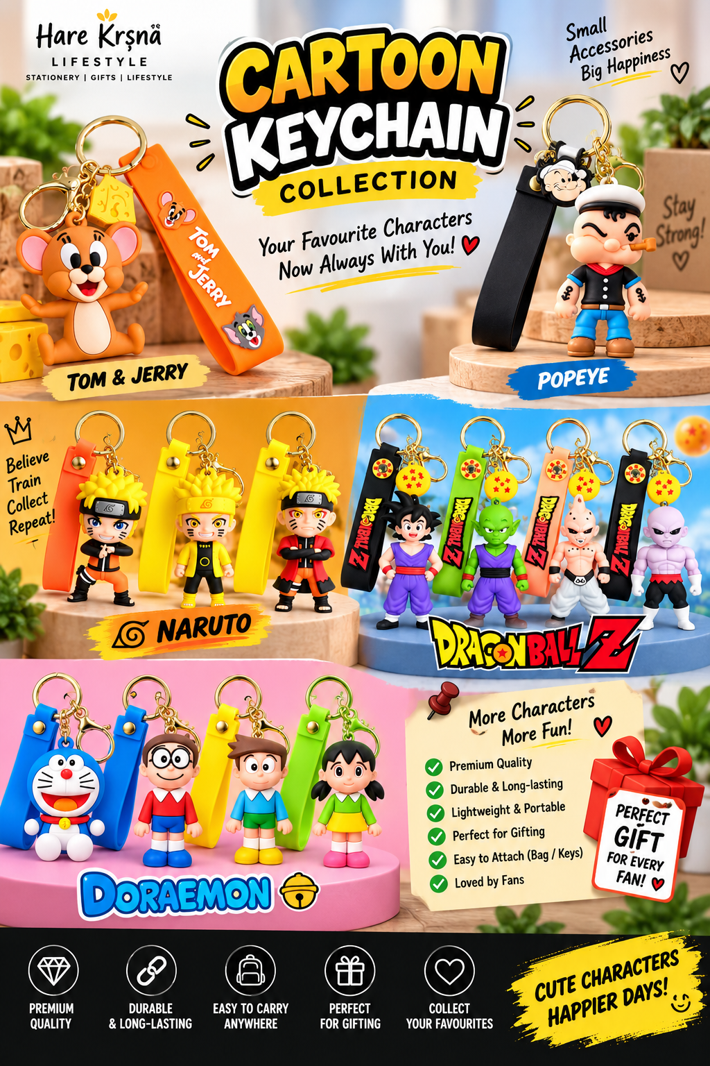 Cartoon keychains