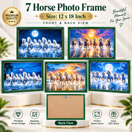 7 Horse Photo Frame 12 * 18