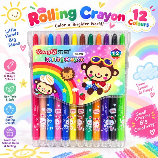 Rolling Crayons - 12 Colours