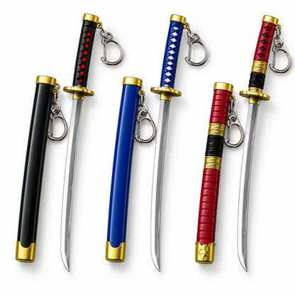 Mini Katana Sword Keychain with Sheath – Samurai Style