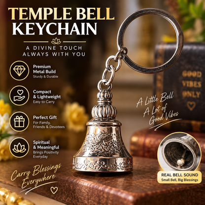 Guardian Bell Keychain for Bikes & Cars | Lucky Protection Bell Pendant
