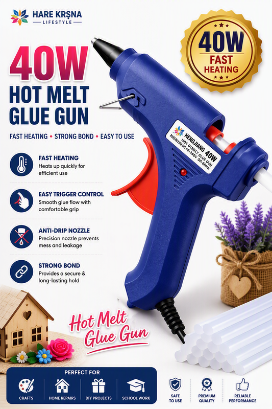 Hot Melt Glue Gun for Arts, Crafts, DIY & Quick Repairs