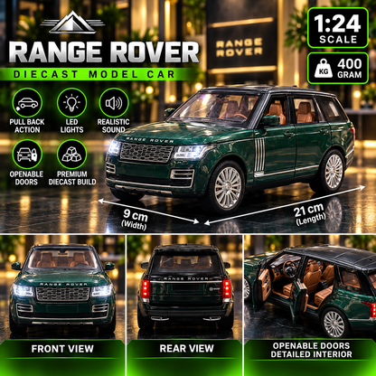 Range Rover Luxury SUV Diecast Model – 1:24 Scale | Premium Collectible | Lights & Sound