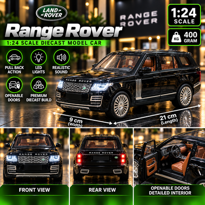 Range Rover Luxury SUV Diecast Model – 1:24 Scale | Premium Collectible | Lights & Sound