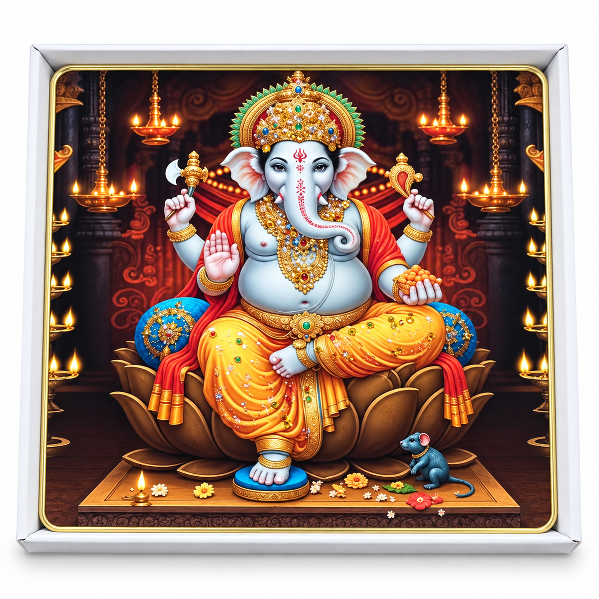 Ganpati Photo Frame Premium 12* 12