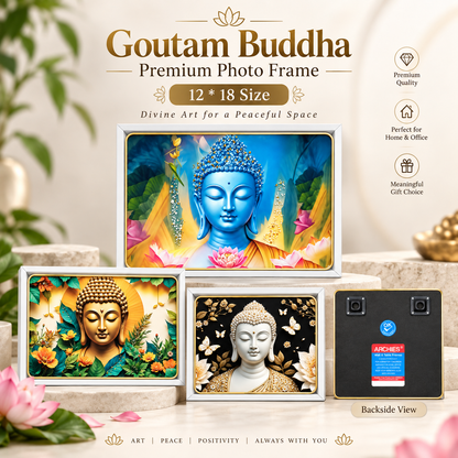 Gautam Buddha Photo Frame Premium 12 * 18